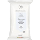 M&amp;amp;S Sensitive Multi Surface Wipes   70 per pack