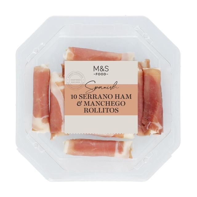 M&amp;amp;S Serrano Ham &amp;amp; Manchego Cheese Rolls   10 per pack