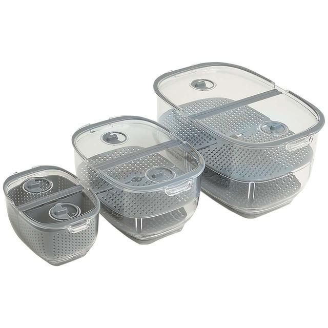 M&amp;amp;S Set of 3 Nesting Fridge Storage Containers   3 per pack