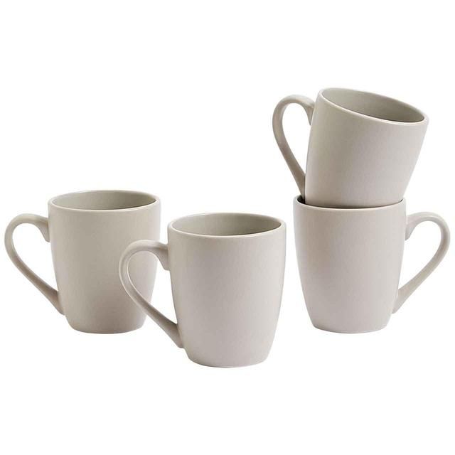 M&amp;amp;S Set of 4 Everyday Stoneware Mugs Natural   4 per pack