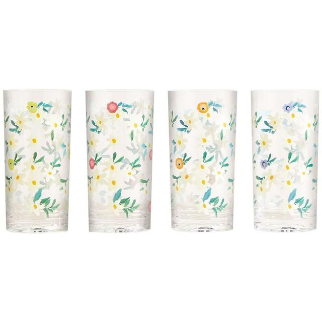 M&amp;amp;S Set of 4 Floral Picnic Highballs   4 per pack
