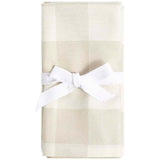 M&amp;amp;S Set Of 4 Gingham Napkins Natural   4 per pack