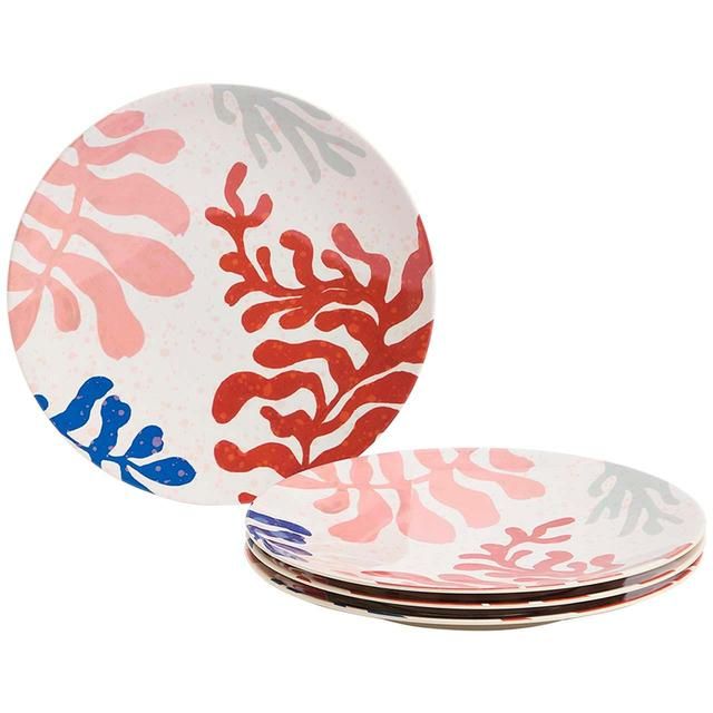 M&amp;amp;S Set Of 4 Summer Resort Side Plates   4 per pack