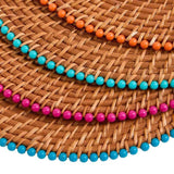 M&amp;amp;S Set Of 4 Woven Beaded Placemats    4 per pack