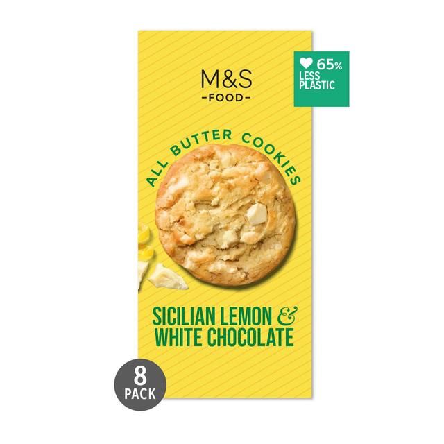 M&amp;amp;S Sicilian Lemon &amp;amp; White Chocolate Cookies   200g