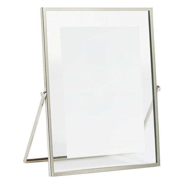 M&amp;amp;S Skinny Easel Photo Frame 5x7 inch Silver