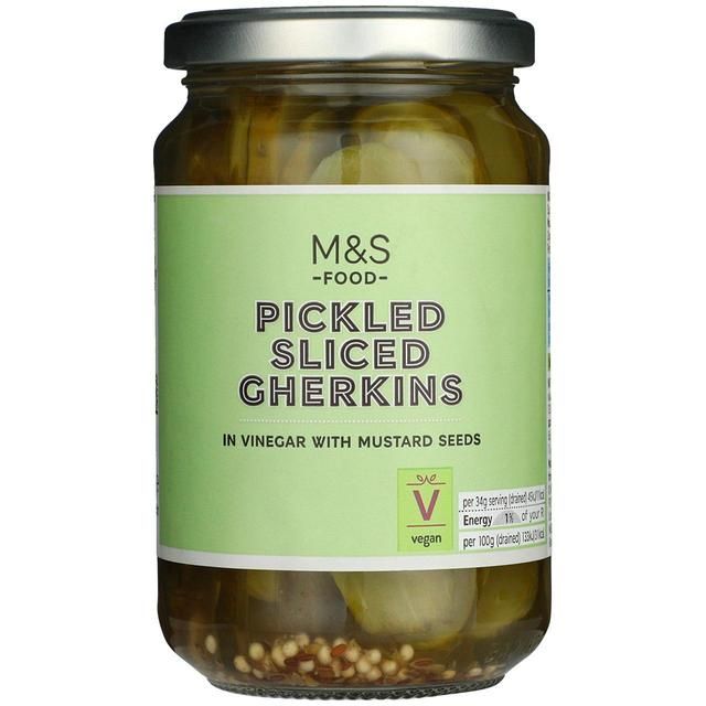 M&amp;amp;S Sliced Gherkins in Vinegar   340g