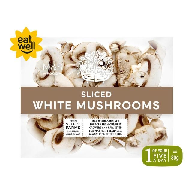 M&amp;amp;S Sliced White Mushrooms   225g