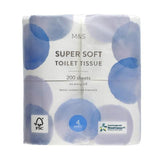 M&amp;amp;S Soft Toilet Tissue   4 per pack