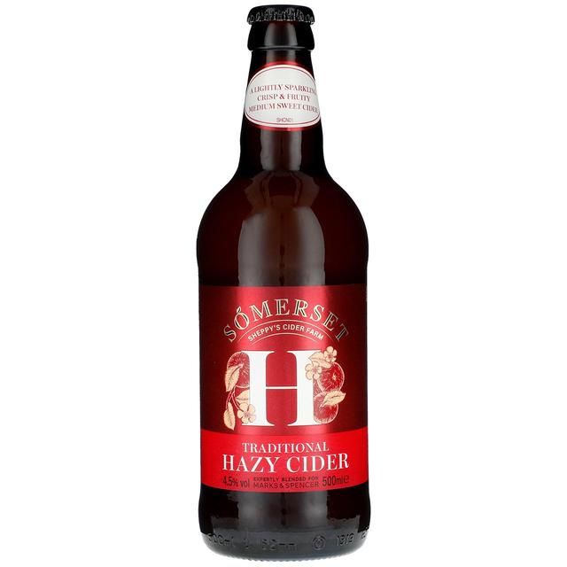 M&amp;amp;S Somerset Traditional Hazy Cider   500ml