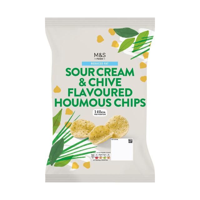 M&amp;amp;S Sour Cream &amp;amp; Chive Houmous Chips   110g