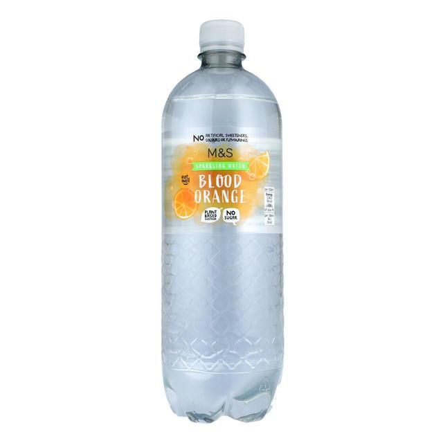 M&amp;amp;S Sparkling Blood Orange Water   1L