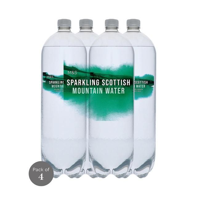 M&amp;amp;S Sparkling Scottish Mountain Water    4 x 2L