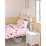 M&amp;amp;S Spotted Disney Princesses Bedset Single Pink Mix
