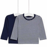 M&amp;amp;S Stripe Long Sleeve Tops 2 Pack 0 Months-3 Years