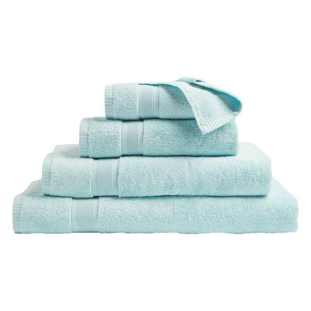 M&amp;amp;S Super Soft Antibacterial Cotton Bath Towel Duck Egg