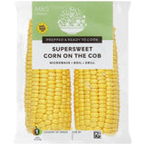 M&amp;amp;S Super Sweet Corn on the Cob   2 per pack