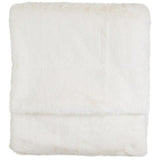 M&amp;amp;S Supersoft Faux Fur Throw Medium Cream