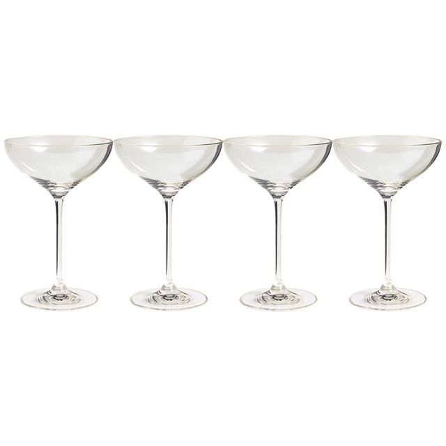 M&amp;amp;S The Sommelier's Edit Set of 4 Champagne Saucers 'One Size Clear   4 per pack