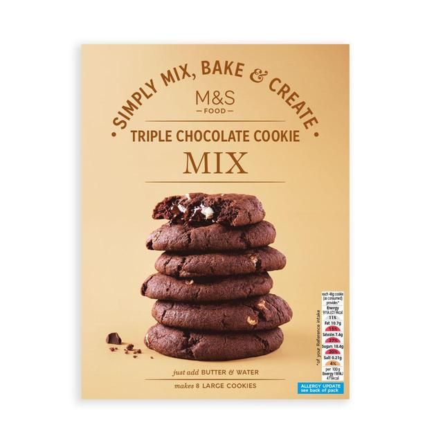 M&amp;amp;S Triple Chocolate Cookie Mix   300g