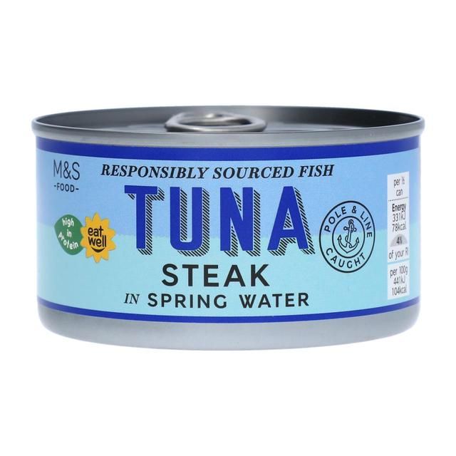 M&amp;amp;S Tuna Steak in Spring Water   200g