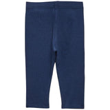 M&amp;amp;S Unisex Cotton Ribbed Leggings 0-3 Years Navy
