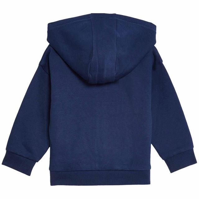 M&amp;amp;S Unisex Cotton Rich Zip Hoodie 0-3 Years Navy