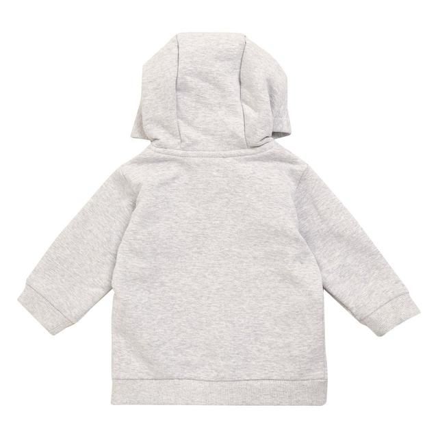 M&amp;amp;S Unisex Cotton Zip Hoodie 0-3 Months Grey Marl