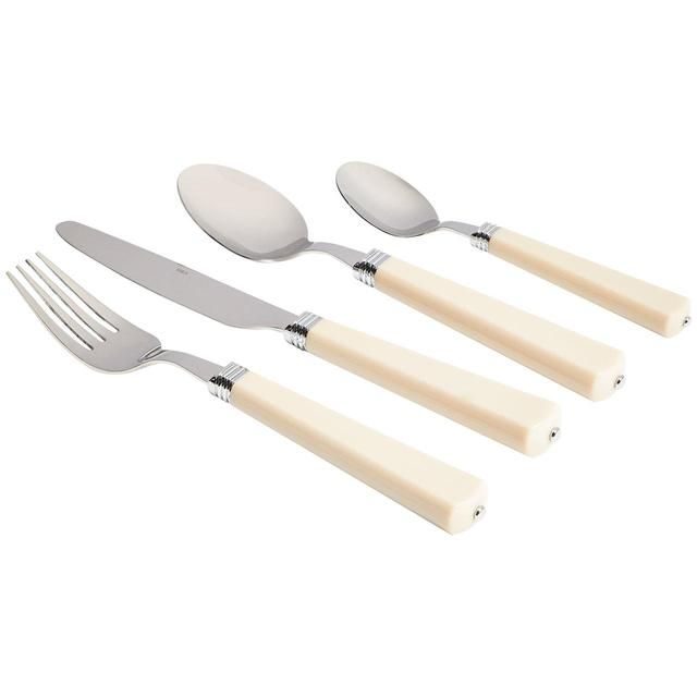 M&amp;amp;S Vintage Cutlery Set Cream   16 per pack