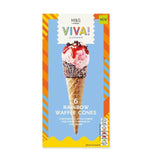 M&amp;amp;S VIVA 6 Rainbow Waffle Cones   75g