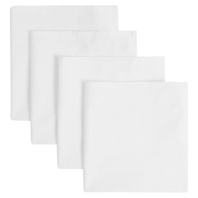 M&amp;amp;S White Cotton Napkins   4 per pack