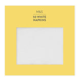 M&amp;amp;S White Paper Napkins   50 per pack