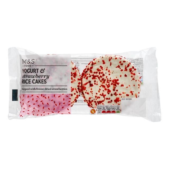 M&amp;amp;S Yogurt &amp;amp; Strawberry Rice Cakes   112g