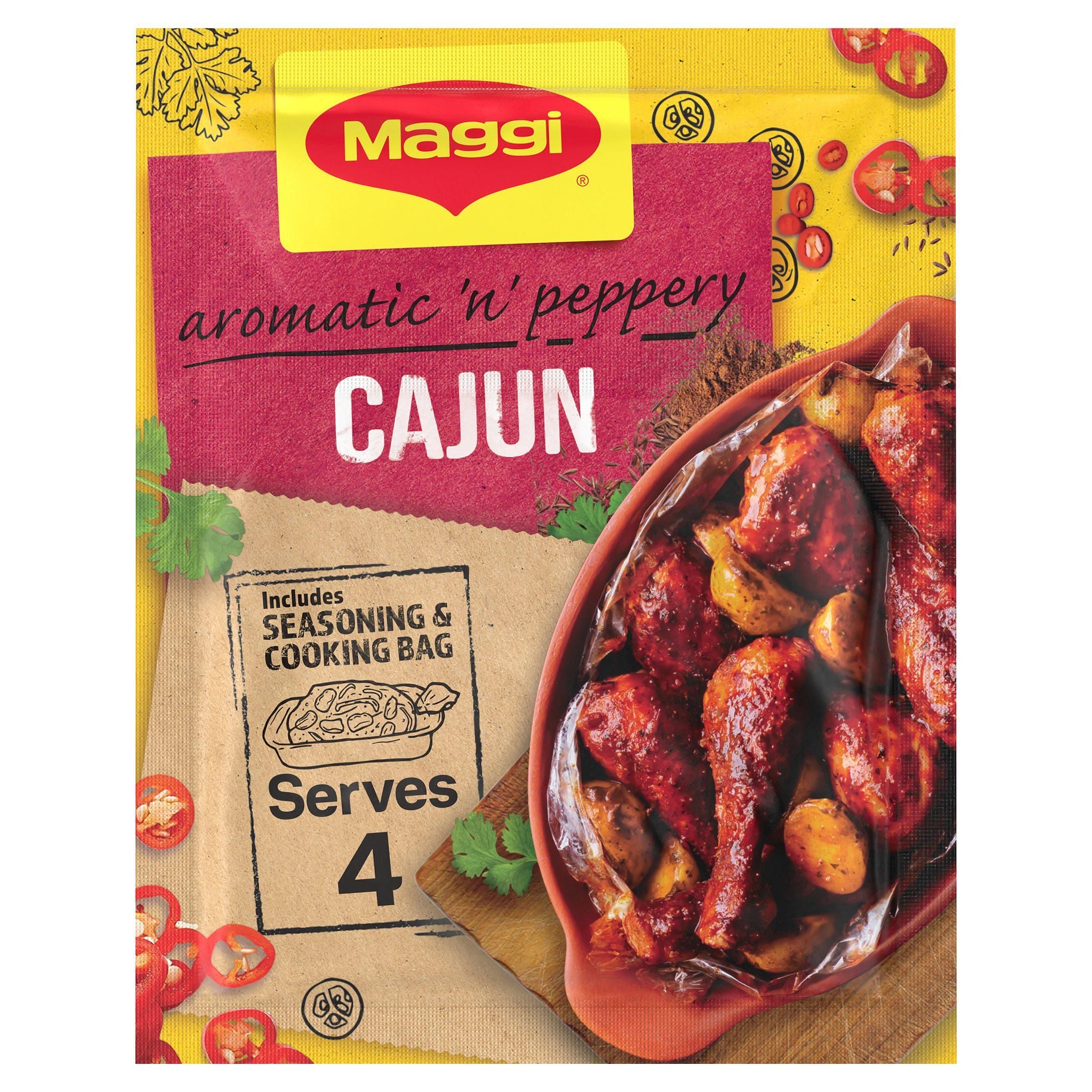 Maggi So Juicy Aromatic &amp;amp; Peppery Cajun Chicken Herbs &amp;amp; Spices Recipe Mix