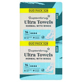 Superdrug Normal Ultra Sanitary Towels with Duo Pack x28