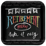 Creative Party Sketch Retirement Party Plates (Pack of 8)