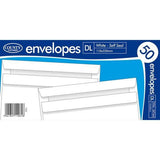 County Stationery Self Seal Envelope (Pack of 50)