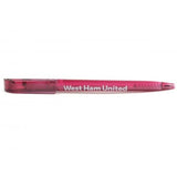 West Ham United FC Clear Ballpoint Pen