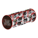 Design: Helmet, Logo. Fastening: Zip. Barrel Shape. 100% Officially Licensed. Compartments: 1 Main Compartment.