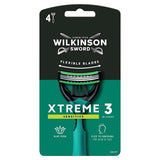 Wilkinson Sword Xtreme 3 Sensitive Disposable Razors 4pk