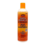 African Pride Shea Butter Miracle Moisture Intense Curly Hair Moisturizer is rich cream and is both a conditioner and a styling help.