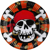 Amscan Paper Jolly Roger Plate (Pack of 8)