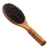 Hydrea London Olive Wood Smoothing Hair Brush with Boar Bristle