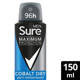 Sure Men Antiperspirant Deodorant Max Pro Cobalt 150Ml