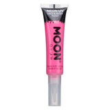 Moon Glow - Neon UV Face Paint with Brush Applicator - Intense Pink