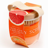 Tropical Fruits Grapefruit & Orange Body Scrub & Brush Set 150g