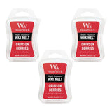 Woodwick Wax Melt Crimson Berries 22.7g - Pack of 3