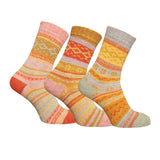 Simply s Womens Alpaca Wool Blend Nordic Socks (Pack Of 3)