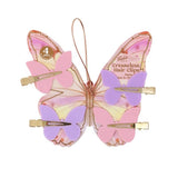 Studio Dry Pink & Purple Butterfly Creaseless Hair Clips 4 Pack