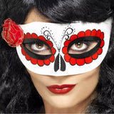 Smiffys Adult Day Of The Dead Eye Mask